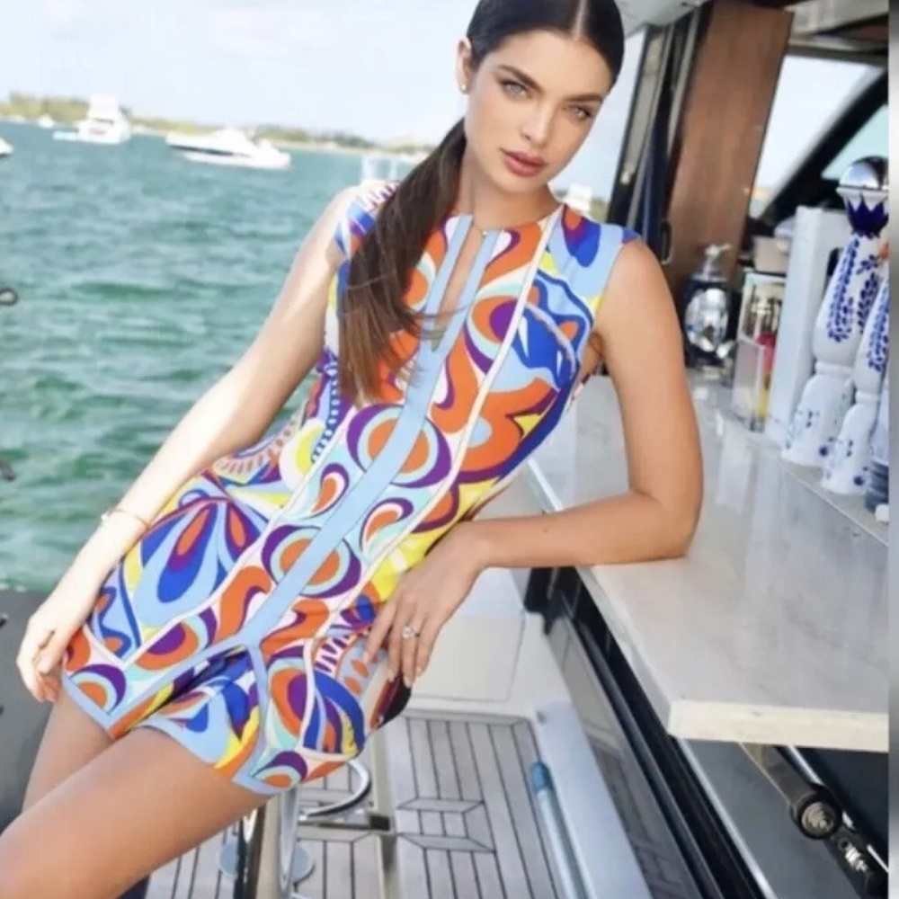Zara Pucci Inspired Geometric Dress